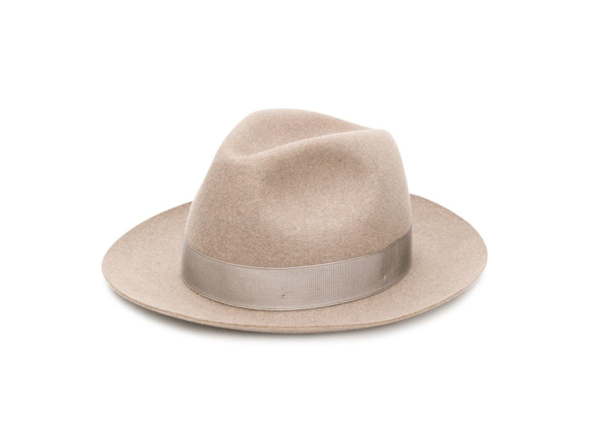 <p>Fedora a tesa larga monocolore (BORSALINO)</p>