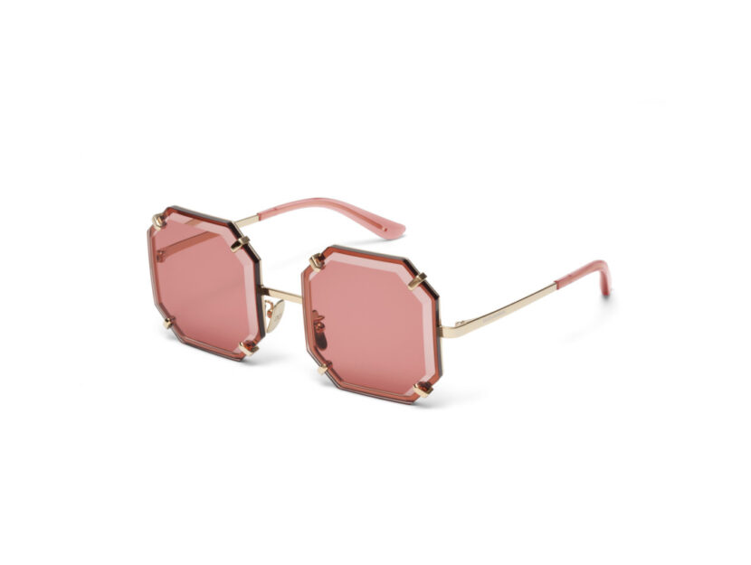 <p>Occhiali da sole total pink dalla forma squadrata (DOLCE & GABBANA EYEWEAR by LUXOTTICA)</p>