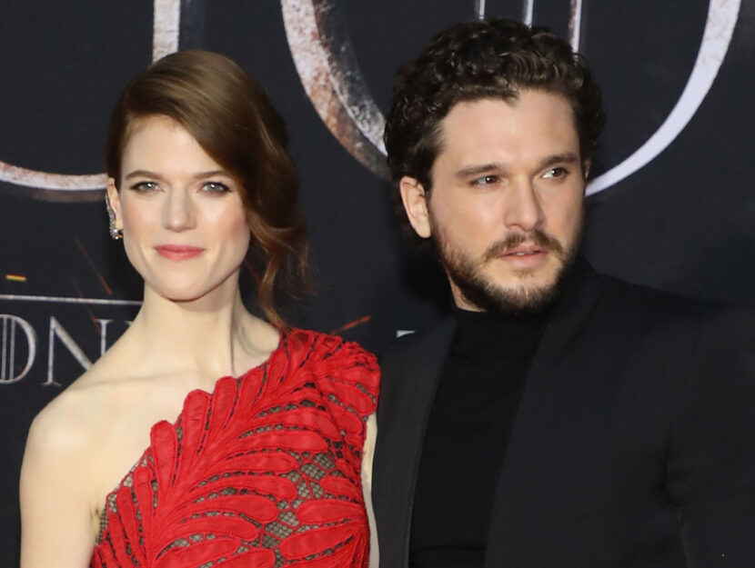 <p>Nella foto <span>Kit Harington insieme alla moglie, l'attrice Rose Leslie. </span></p>