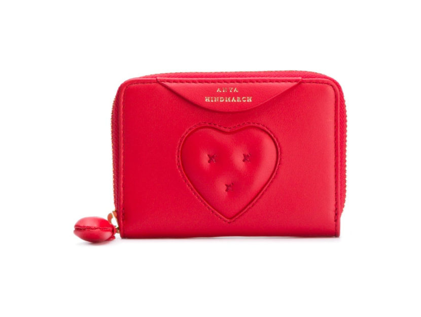 <p>Portafoglio total red con cuore (ANYA HINDMARCH)</p>