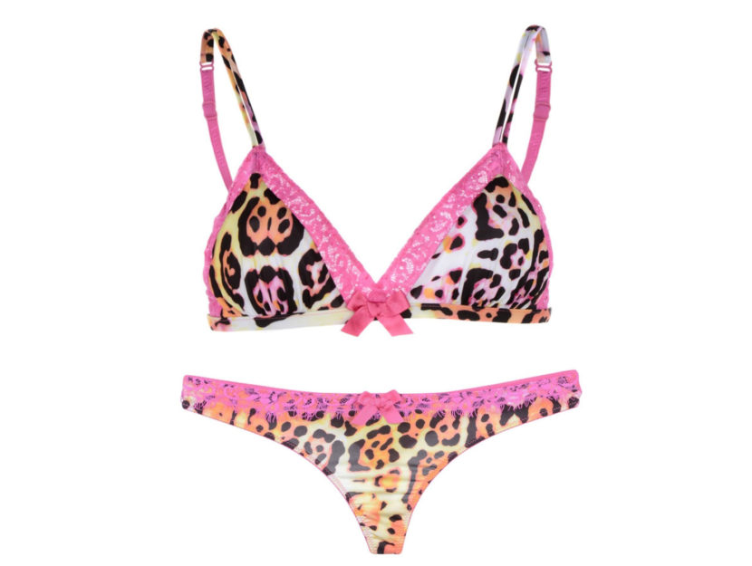 <p>Completo reggiseno e perizoma animalier (BLUGIRL BLUMARINE)</p>