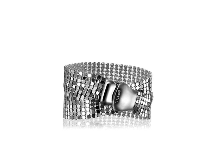 <p>Bracciale a doppio giro con maglia metallica (BREIL)</p>