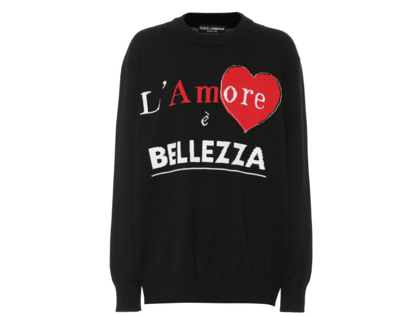 <p>Pullover con messaggio d'amore (DOLCE & GABBANA)</p>