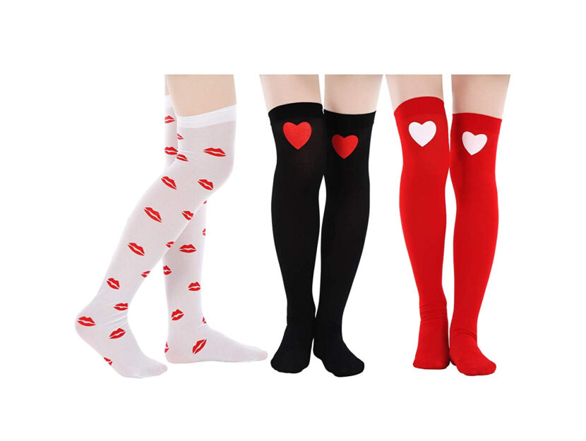 <p>Calze con baci e cuori (BLULU)</p>