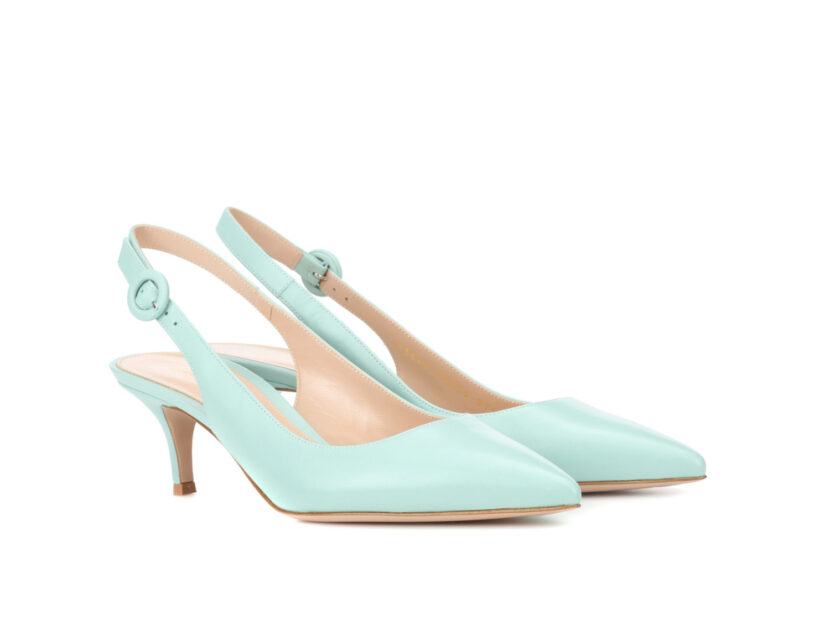 <p>Sling-back con tacco sottile (GIANVITO ROSSI)</p>