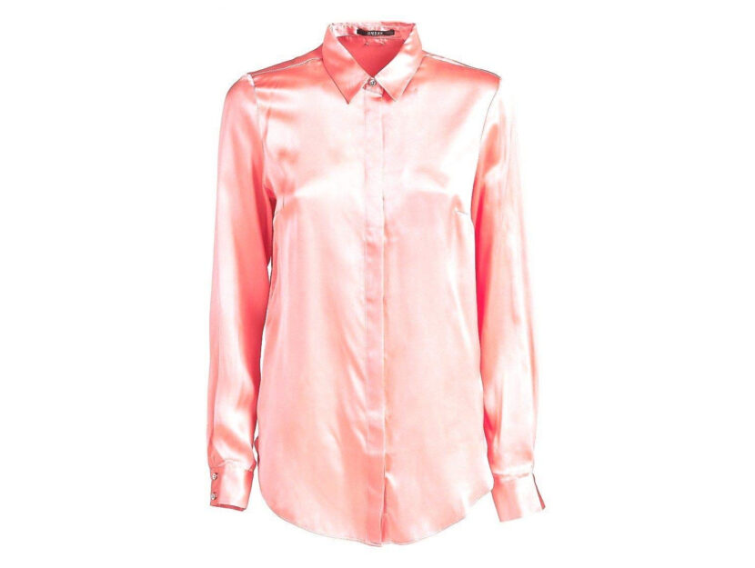 <p>Camicia rosa in seta lucisa (GUESS)</p>