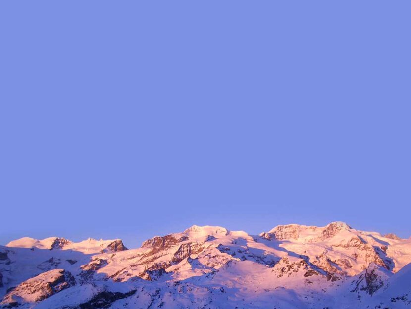 <p>Il ghiacciaio del Monte Rosa.</p>