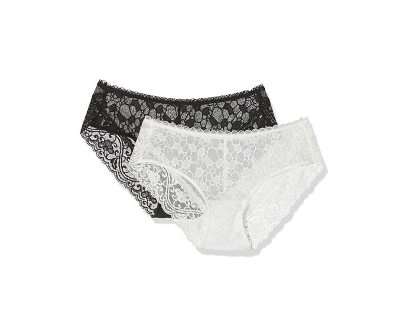 <p>Slip in pizzo bianco e nero (WONDERBRA)</p>