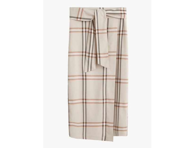 <p>Pencil skirt con la fantasia a quadretti (MANGO)</p>