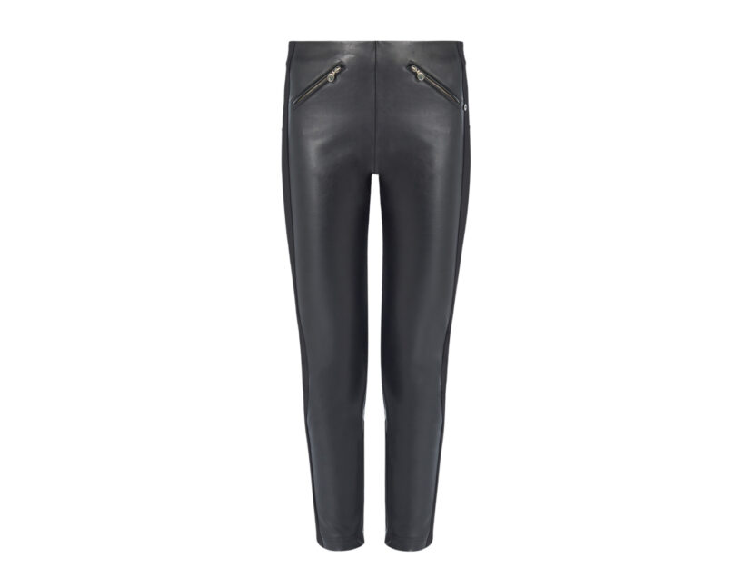 <p>Pantaloni in pelle skinny con cerniere (PENNYBLACK)</p>