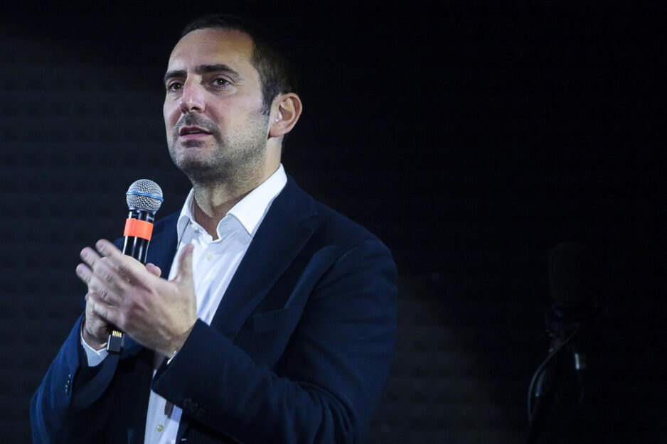 <p>Il Sottosegretario alla Presidenza del Consiglio con delega alle politiche giovanili Vincenzo Spadafora. Foto ANSA/ANGELO CARCONI</p>