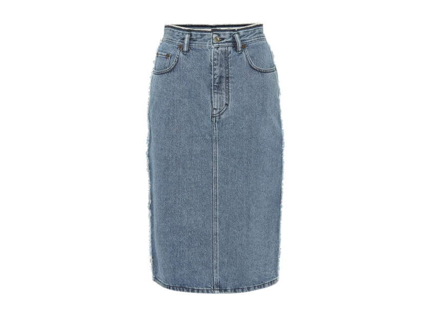 <p>Pencil skirt in denim dall'allure sportiva (ACNE STUDIOS)</p>
