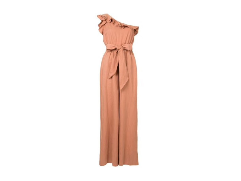 <p>Tuta jumpsuit monospalla in lino (ULLA JOHNSON)</p>