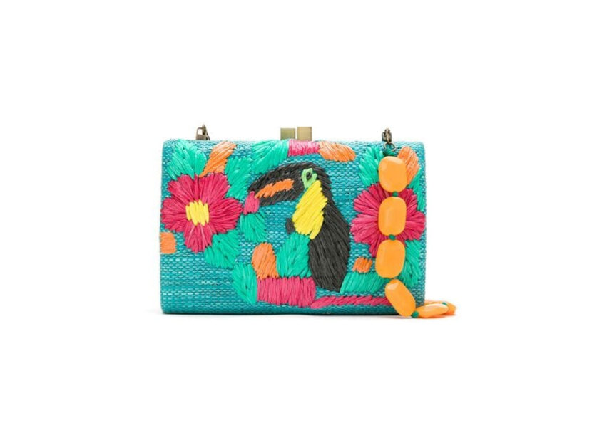 <p>Borsa a tracolla con la stampa tropicale (SERPUI)</p>