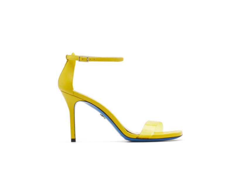 <p>Sandali con tacco total yellow (LORIBLU)</p>