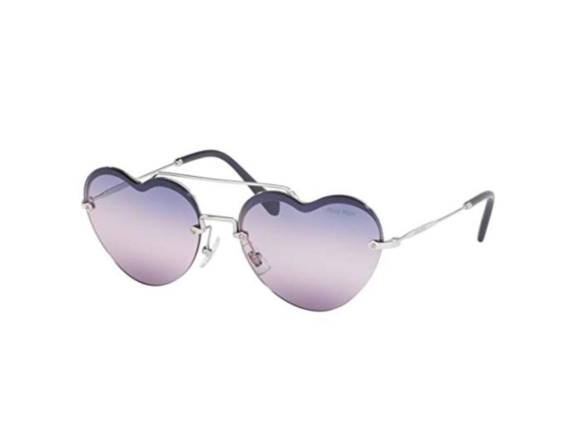 <p>Occhiali da sole con le lenti degradé colore pervinca (MIU MIU)</p>