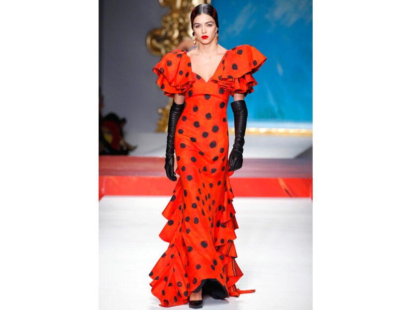 <p><em>Collezione primavera estate 2020 di Moschino</em><br data-mce-bogus="1"></p><p><em>Credits: Getty Images</em><br data-mce-bogus="1"></p>