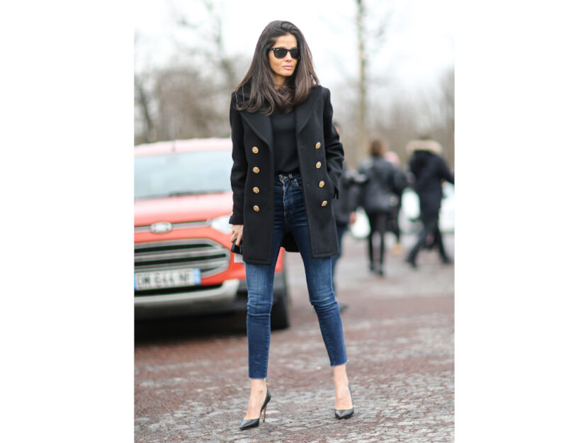 <p>Jeans a vita alta modello skinny blu </p>