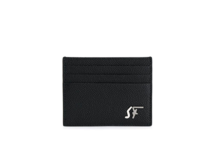 <p>Portacarte nero con logo (SALVATORE FERRAGAMO)</p>