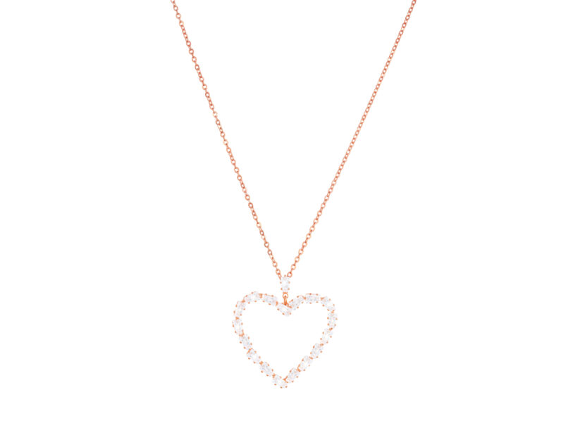 <p>Collana con pendente a forma di cuore con brillanti (STROILI)</p>