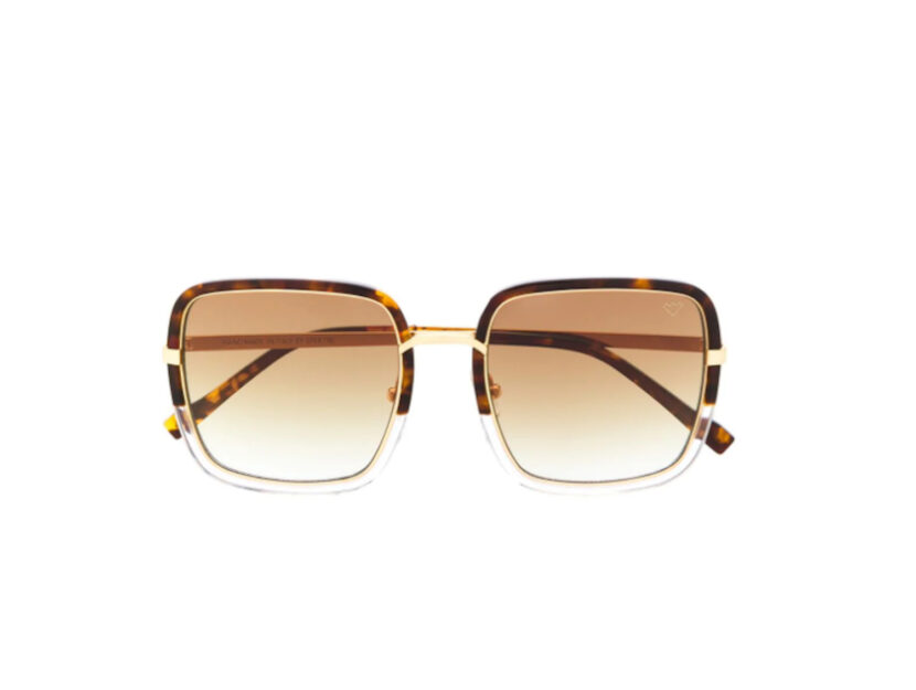 <p>Occhiali da sole squadrati con lenti sfumate (SPEKTRE)</p>