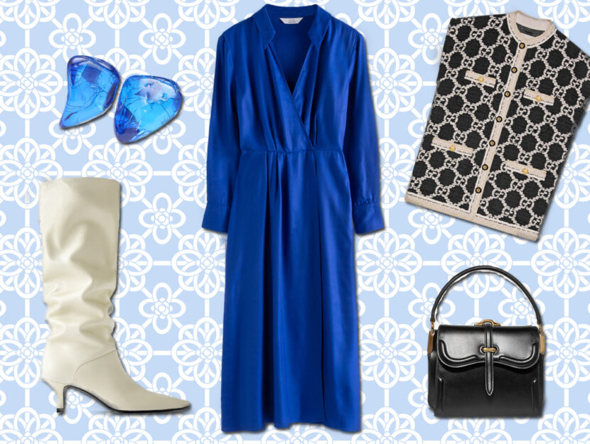 <p>Look comfy chic: Stivali bianchi (ZARA), Orecchini resina e ottone (BALENCIAGA), Gilet logo all-over (GUCCI), Hand-bag (PRADA)</p>